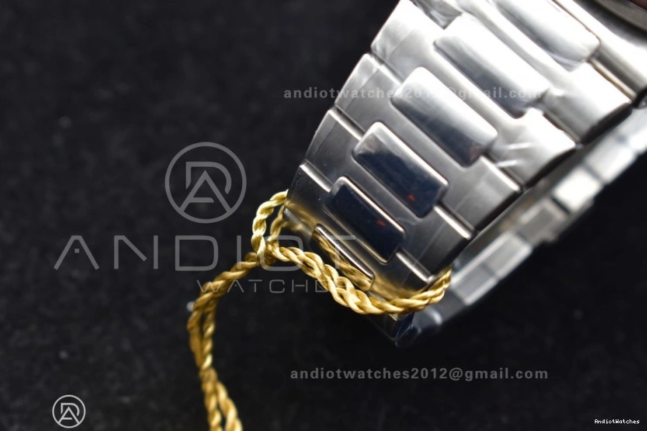 Mod SS Nautilus PPF Stk Wht Chrono Cozy A7750 5980 SS Date 435 0306